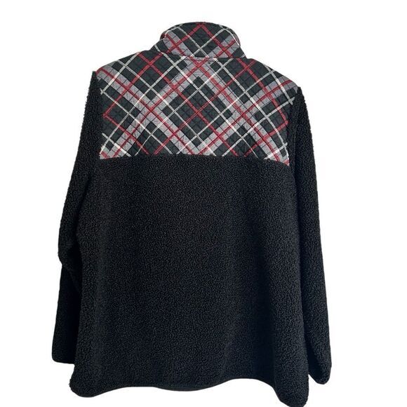 Vera Bradley Teddy Fleece Pullover Fireplace Plaid size 2XL - Picture 3 of 13